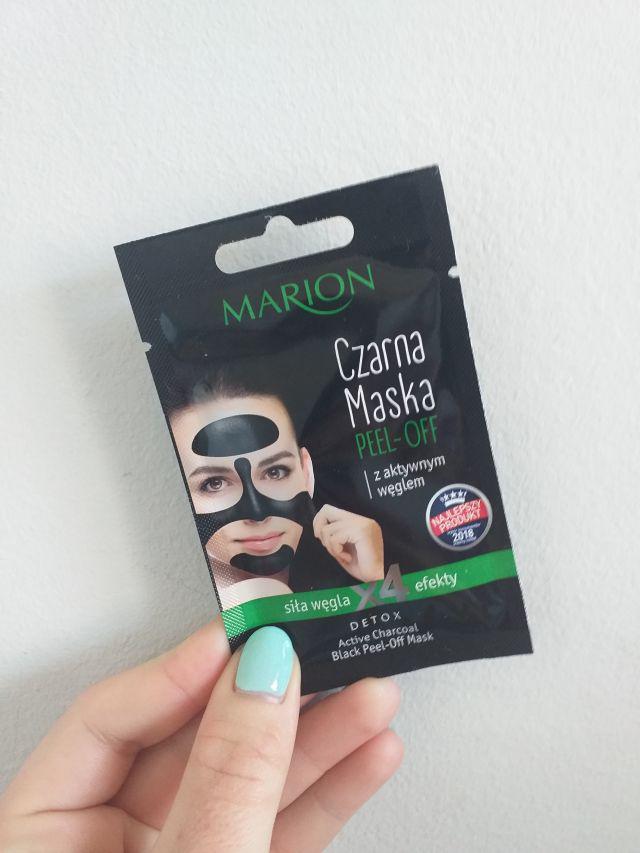 Marion Maska do twarzy, Czarna, Peel-off, Z aktywnym węglem
