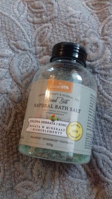 CosmoSPA Sól do kąpieli, Sól z morza martwego, Zielona herbata i Kiwi