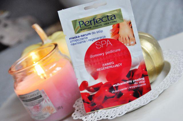 Perfecta SPA, Domowy pedicure, Zabieg regenerujący, Maska-serum do stóp + wulkaniczny peeling