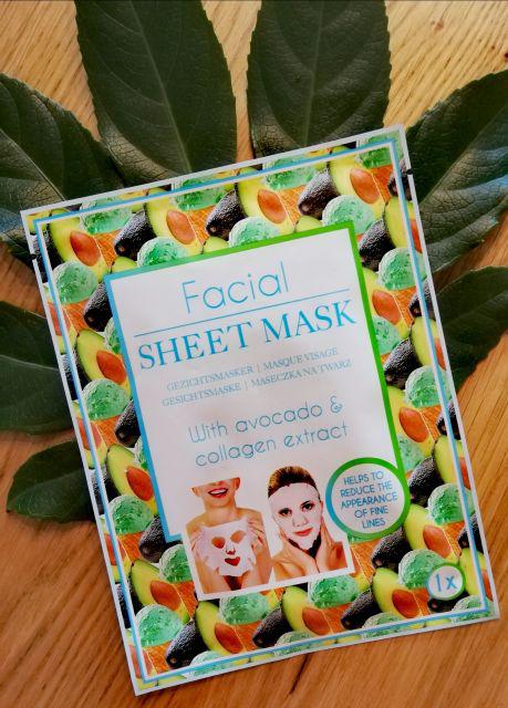 Maska w płachcie awokado i kolagen Action
