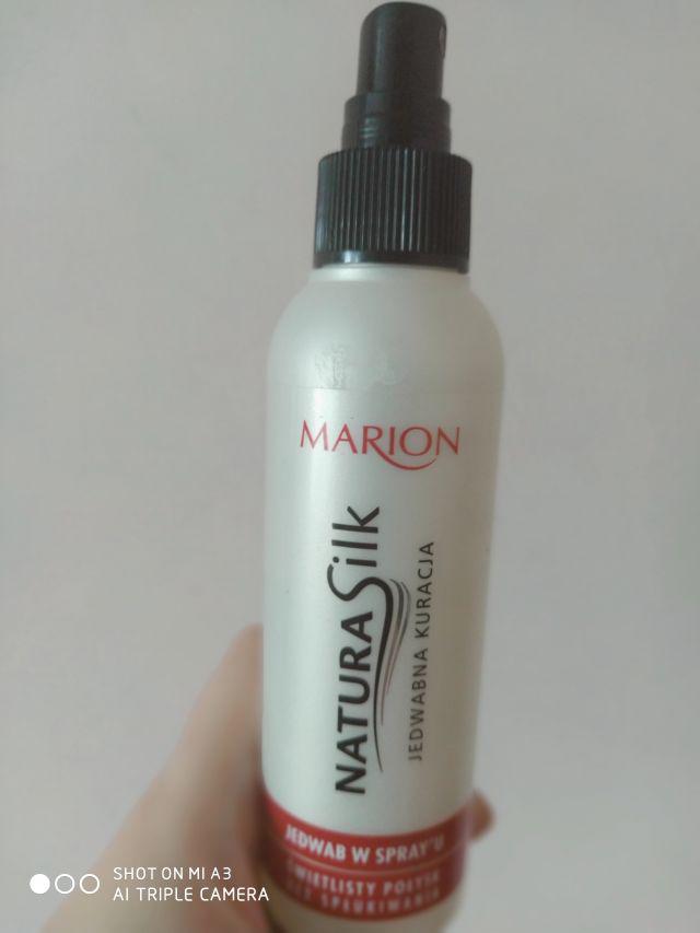 Marion Natura Silk, Jedwab w sprayu do włosów, Jedwabna kuracja