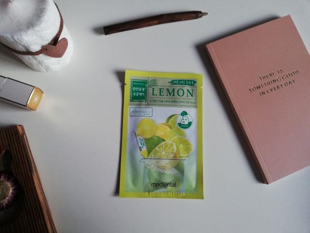 Mediental Maska do twarzy w płacie, Cytryna