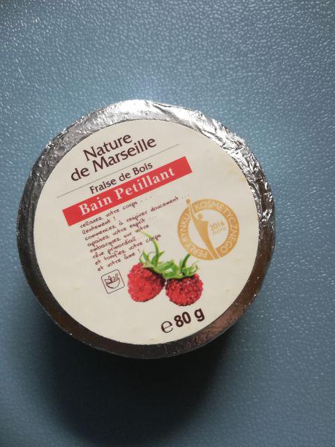 Estetica Nature De Marseille, Kostka musująca do kąpieli, Bain Petillant, Poziomka