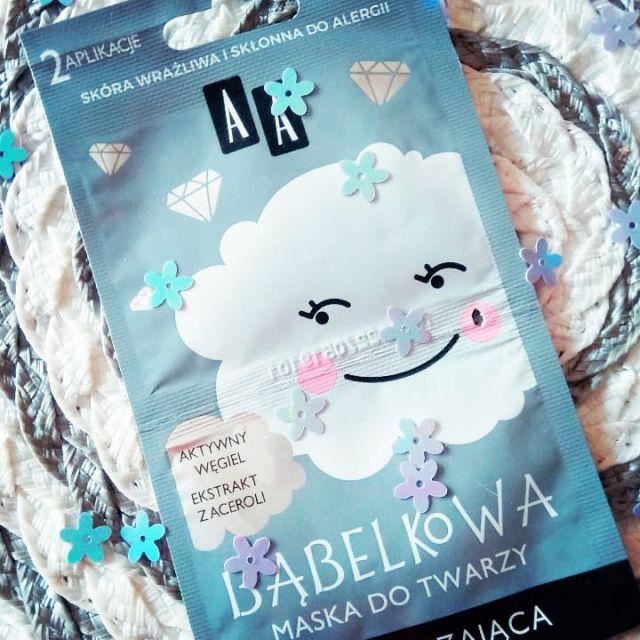 AA Bubble Mask, Maska bąbelkowa do twarzy, Oczyszczanie i energia, 24k złoto + aktywny wegiel
