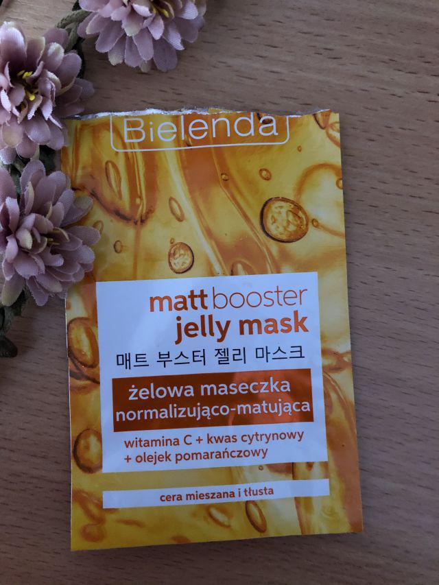 Bielenda Jelly Mask, Maseczka do twarzy, Żelowa, Matt Booster, Normalizująco-matująca, Cera mieszana i tłusta