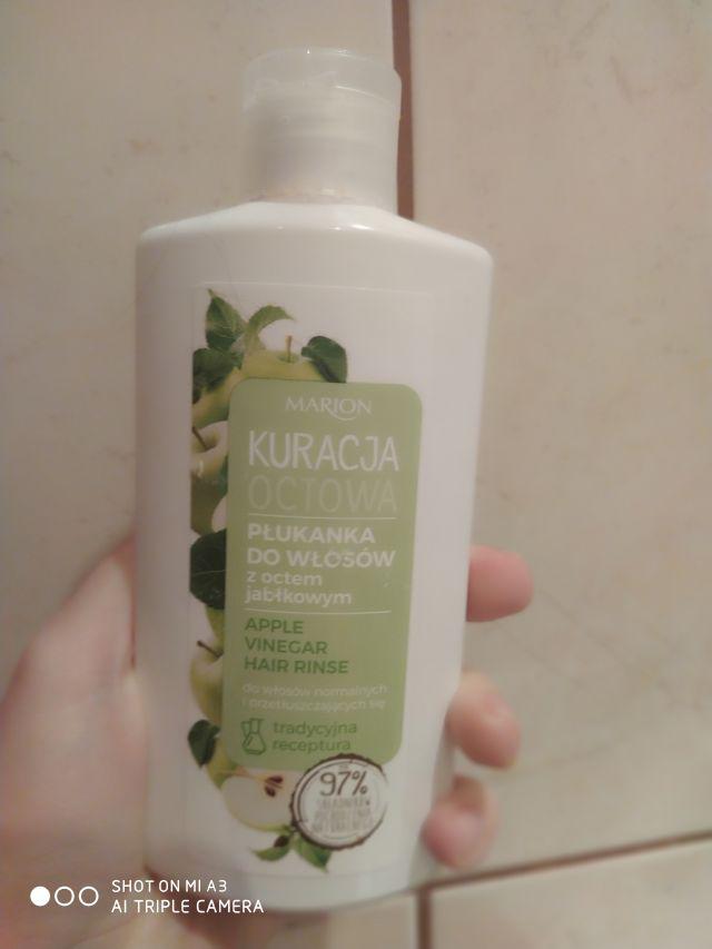Marion Kuracja Octowa, Płukanka do włosów, Do włosów normalnych i przetłuszczających, Z octem jabkowym