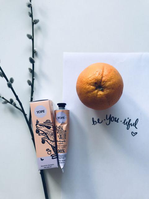 YOPE Krem do rąk, Mandarynka i malina