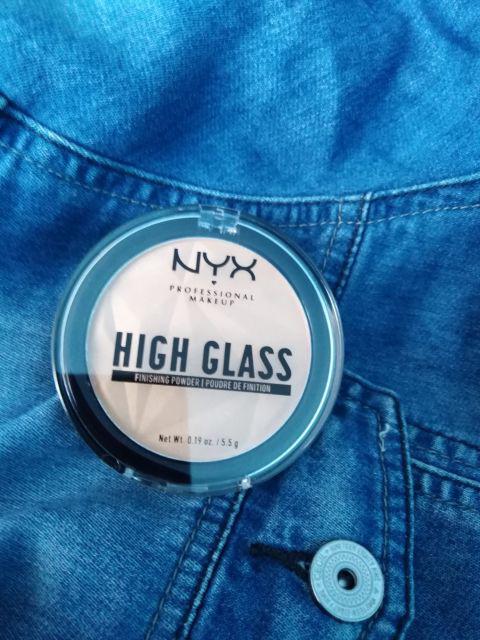 NYX High Glass, Finish Powder, Puder do twarzy, Rozświetlający, Light