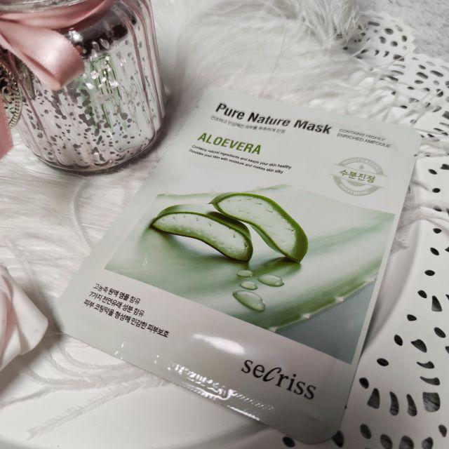 secriss Maska do twarzy w płacie, Pure Nature Mask, Aloe