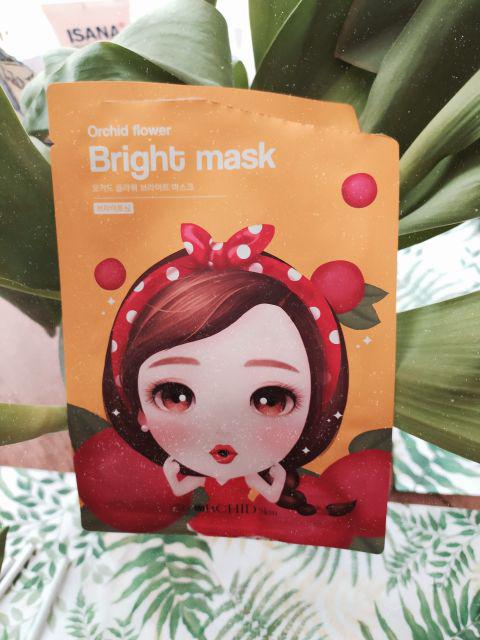 The Orchid Skin Maska do twarzy w płacie, Orchid Flower, Bright Mask