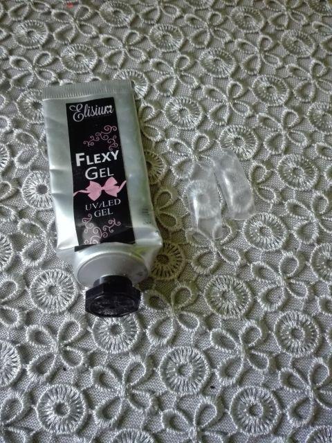 Elisium Żel do paznokci, Flexy Gel, Milky