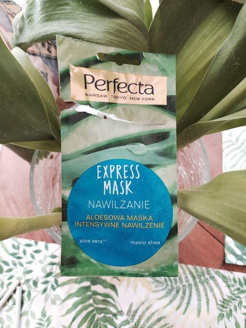Perfecta Express Mask, Nawilżanie, Aloesowa maseczka do twarzy