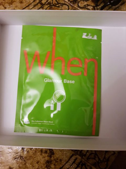 When Glamour Base Primer Bio-Cellulose Sheet Mask (Wygładzająca i ujędrniająca maska - primer na kokosowym arkuszu biocelulozowym)