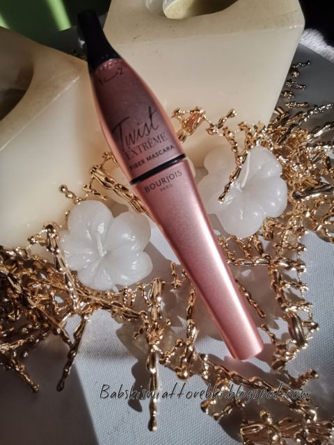 Bourjois Twist Extrême Fiber Mascara, Tusz do rzęs 2w1, Wydłużający, Black 