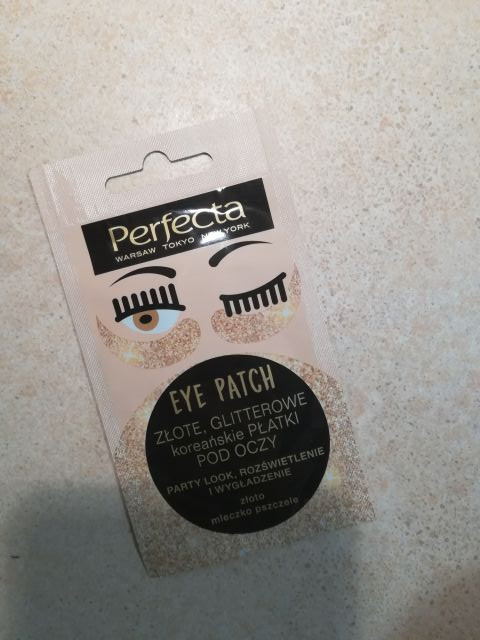 Perfecta Eye Patch, Płatki pod oczy, Złote, Glicerynowe, Koreańskie, Party Look, Rozświetlenie i wygładzenie