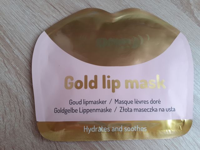 Mascot Europe Maska na usta, Złota, Gold lip mask