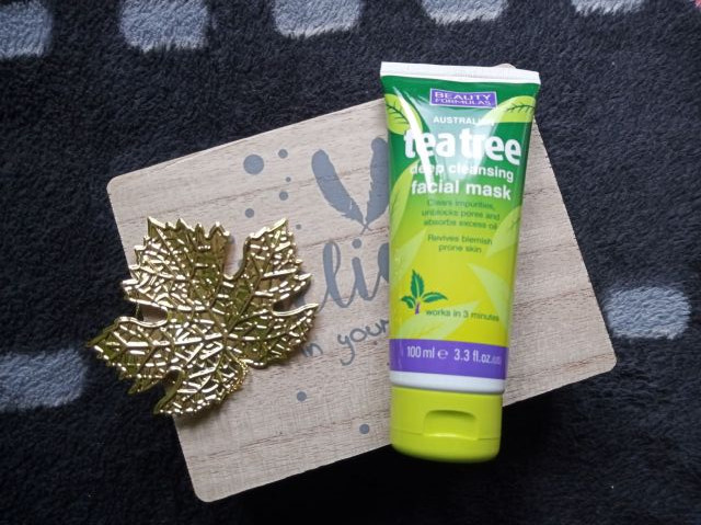Beauty Formulas Maska do twarzy, Glinkowa, Głęboko oczyszczająca, Tea Tree