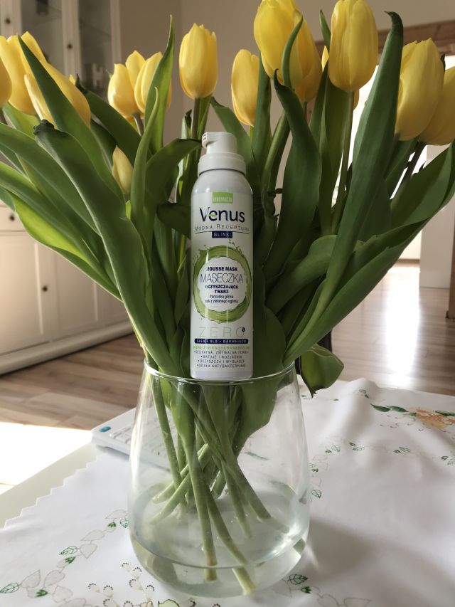 Venus Maseczka oczyszczająca twarz , francuska Glinka z sokiem z zielonego ogórka