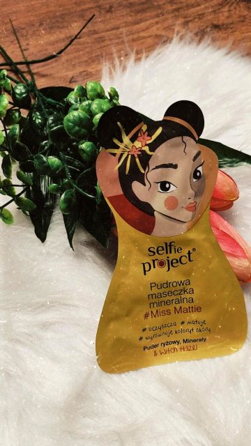 Selfie Project Pudrowa maseczka mineralna, #Miss Mattie ,Puder ryżowy i minerały