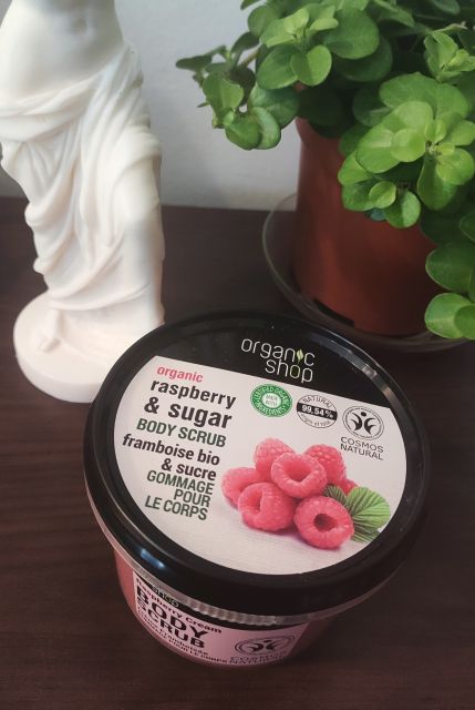 Malinowy krem-peeling do ciała 