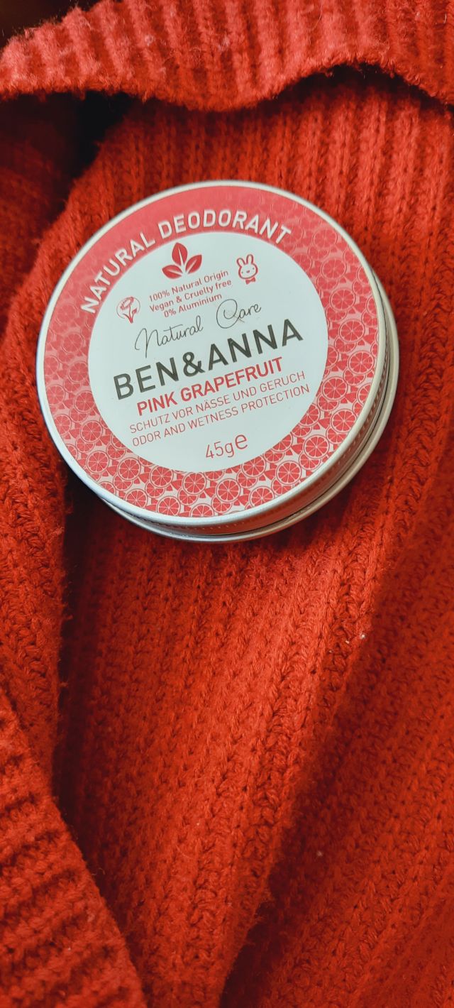 Ben&Anna Naturalny dezodorant na bazie sody, Pink Grapefruit