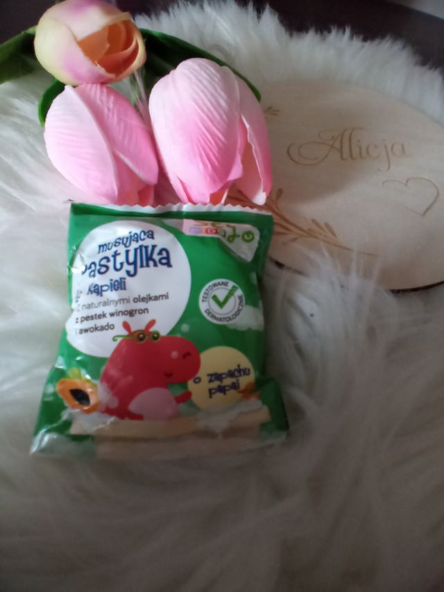 Seyo Kids, Pastylka do kąpieli, Musująca, Papaja