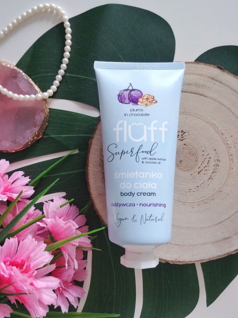 Fluff Superfood, Śmietanka do ciała, Śliwka w czekoladzie