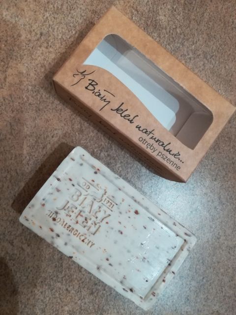 Biały Jeleń Naturalnie, mydło z otrębami pszennymi