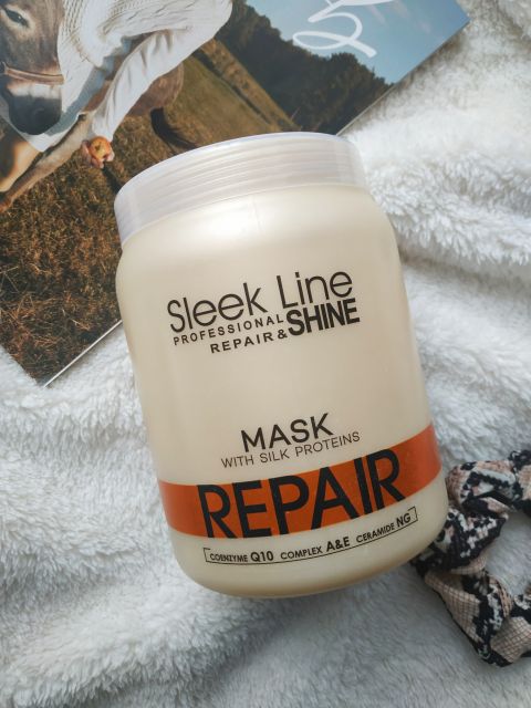 Stapiz  Sleek Line, Maska do włosów, Repair