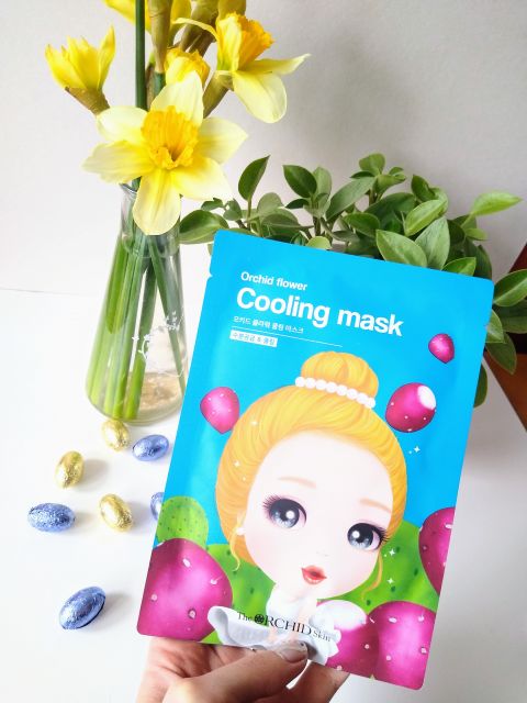 The Orchid Skin Maska do twarzy w płacie, Orchid Flower, Cooling Mask
