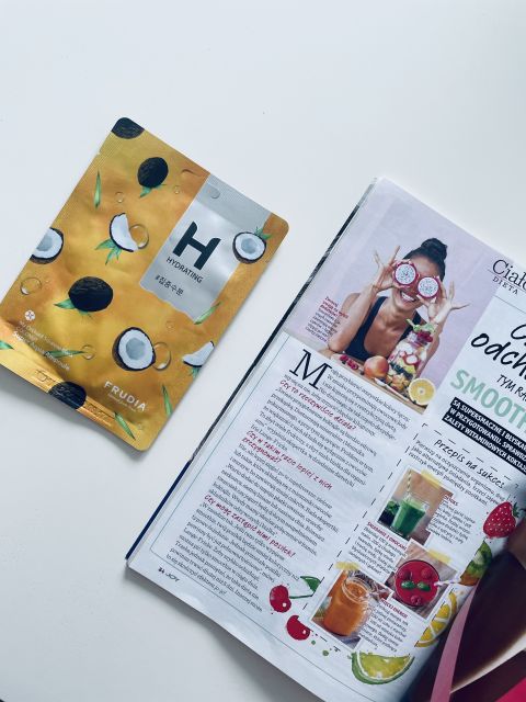 Frudia Maska do twarzy w płacie, My Orchard Squeeze Mask, Coconut, Super Aqua Ampoule, Hydrating