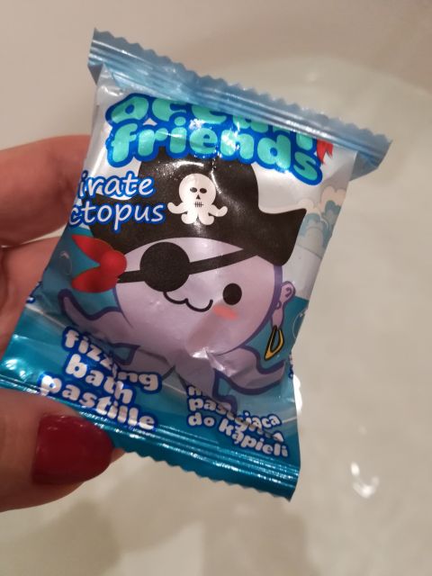 Marba Cosmetics Pastylka do kąpieli, Ocean Friends, Musująca, Pirate Octopus