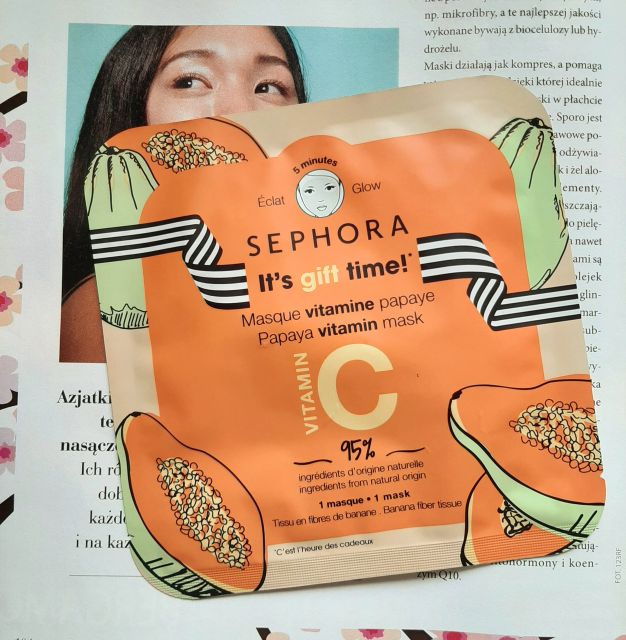 Sephora Maseczka do twarzy w płacie, It's Gift Time!, Papaya Witamin