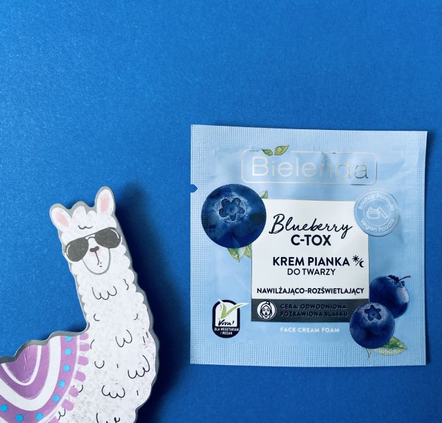 Bielenda - Blueberry C-TOX - Krem pianka do twarzy, Nawilżająco-rozświetlająca, Na dzień i na noc