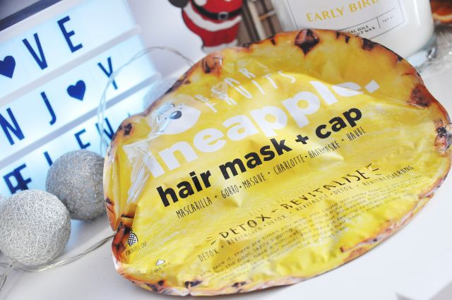 Bear Fruits Maska do włosów z czepkiem, Pineapple Hair Mask, Detox + Revitalise