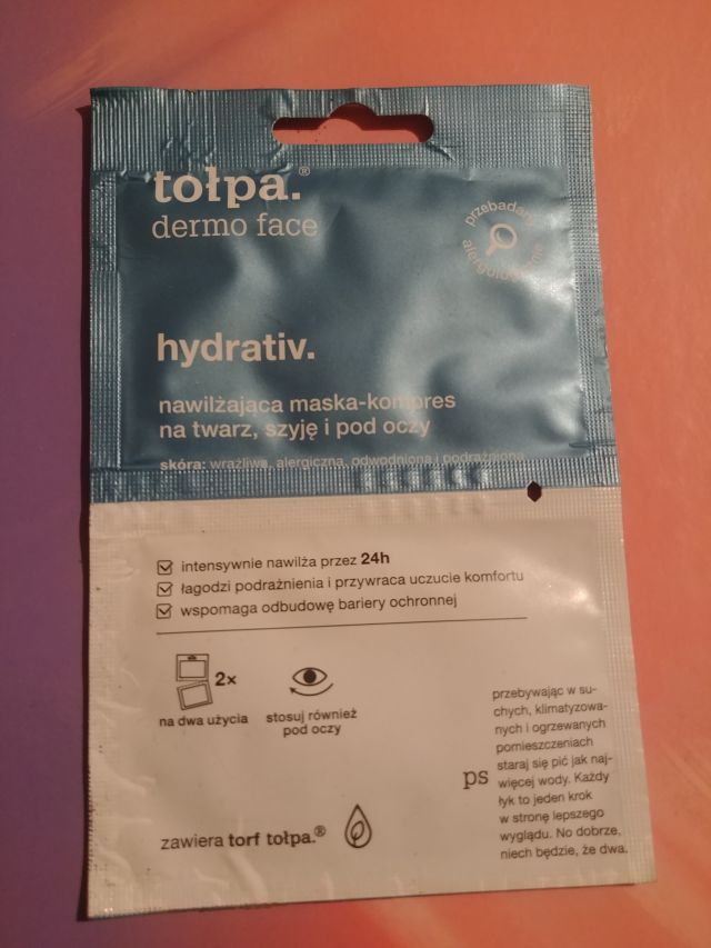 Tołpa nawilżająca maska kompres