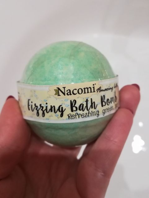 Nacomi Kula do kąpieli, O zapachu zielonej herbaty, Z olejem arganowym