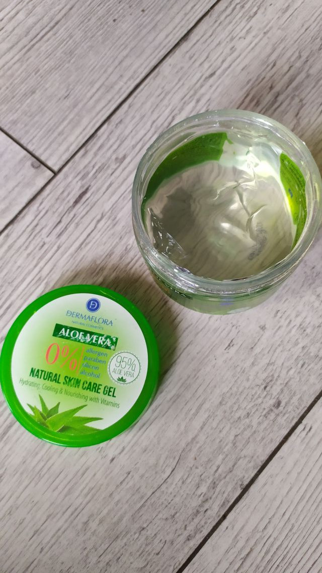 Dermaflora Aloe Vera, Natural Skin Care Gel, Wielofunkcyjny żel aloesowy