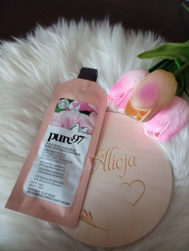 pure97 Balsam do włosów, Ochronny i stylizujący, Wild Rose & Baobab