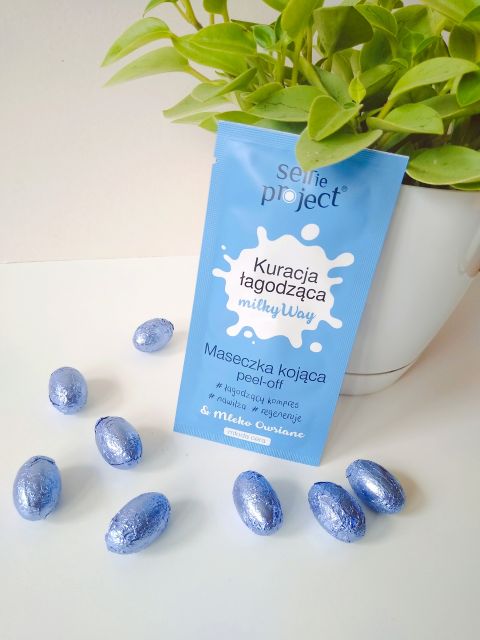 Selfie Project Kuracja Łagodząca Milky Way, Maseczka peel-off, Kojąca, Mleko owsiane
