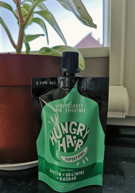 Hungry Hair Superfoods, Maska do włosów, Smoothie, Biotyna, arginina i baobab