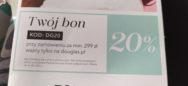 Kod rabatowy do Douglasa dla jednej osoby