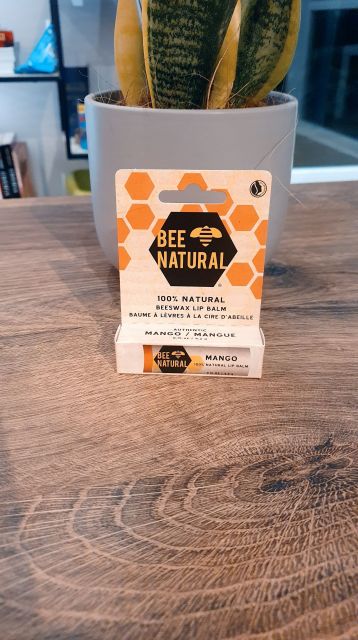 Bee Natural Pomadka ochronna do ust, Mango