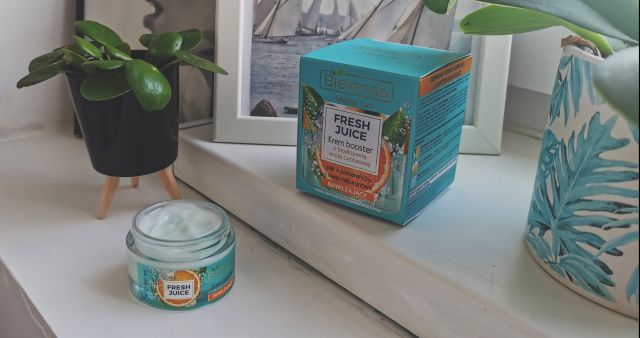 Bielenda Fresh Juice, Krem booster, Nawilżajacy, Z bioaktywną wodą cytrusową, sok z pomarańczy + kwas hialurownowy