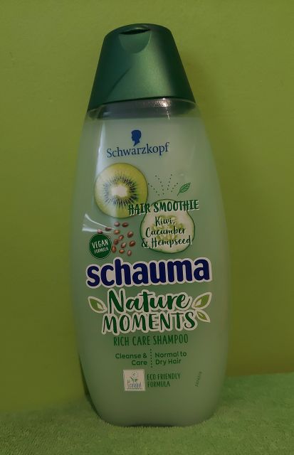 Schwarzkopf Schauma, Nature Moments, Szampon do włosów, Hair Smoothie, Kiwi, Cucumber & Hempseed
