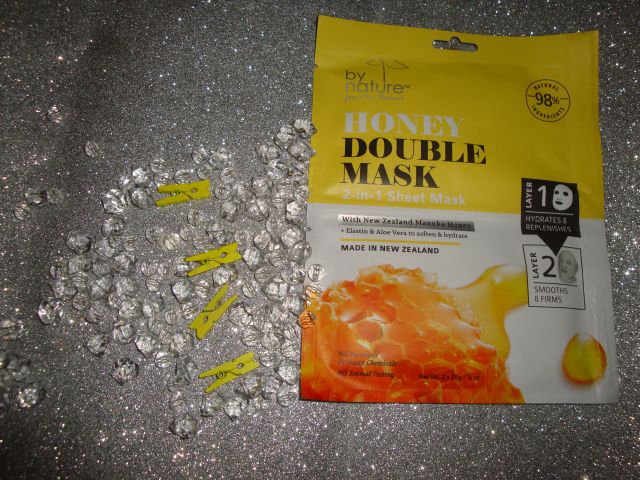 By nature Maseczka do twarzy w płacie, Podwójna, Honey