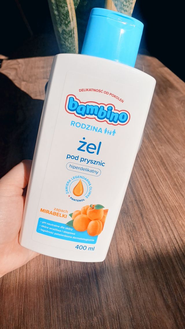 Bambino Rodzina, Żel pod prysznic, Hipoalergiczny, Mirabelka
