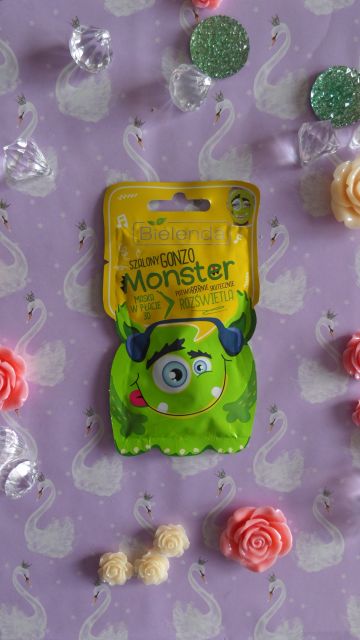 Bielenda Monster, Maska w płacie 3D, Szalony Gonzo, Rozświetla