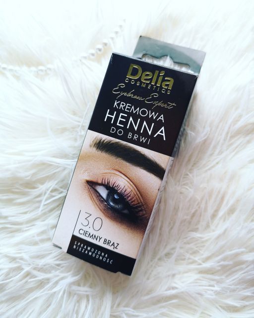 Delia Henna do brwi, Kremowa, nr 3.0 Ciemny brąz