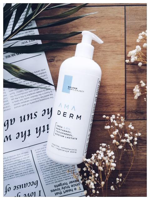 Amaderm Balsam do ciała, Nawilżający, Uelastycznia, koi i regeneruje, Urea 1,5%